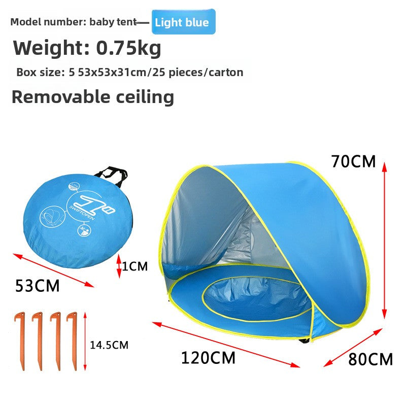 Pop-Up Baby Beach Tent with Shallow Pool Base