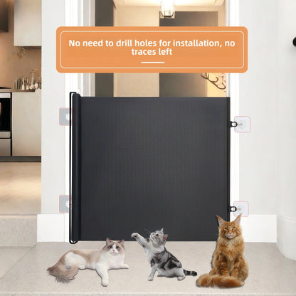 Retractable Mesh Pet Gate for Doorways