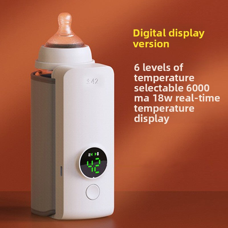 USB Portable Baby Bottle Warmer, Adjustable Temp
