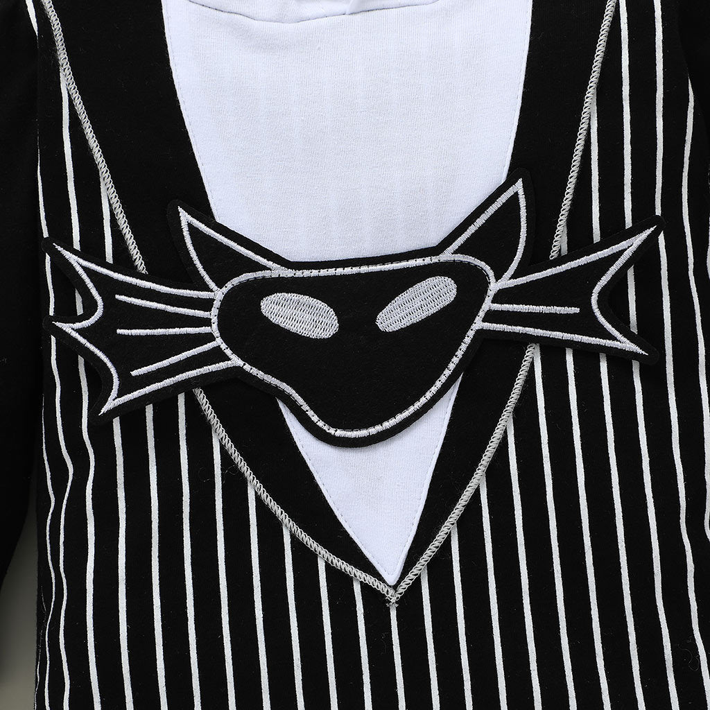 Baby Halloween Skeleton Hooded Jumpsuit