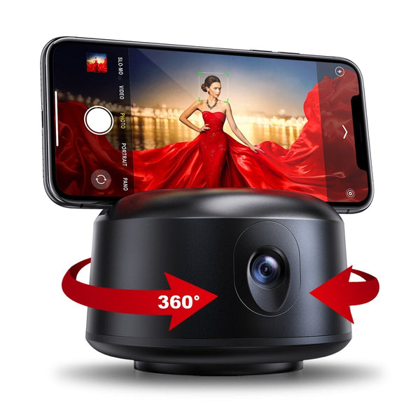 360-degree auto face-tracking phone holder for hands-free content creation
