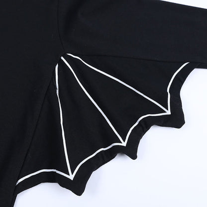 Baby Halloween Bat Romper with Hood