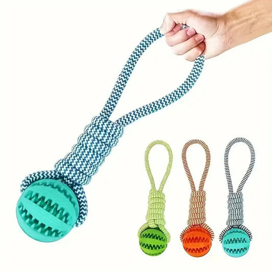 Rope & Treat Dispenser Dog Chew Toy