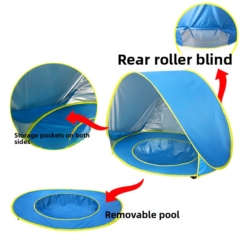 Pop-Up Baby Beach Tent with Shallow Pool Base